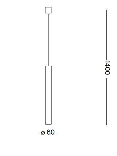 Lampa wisząca Ideal Lux LOOK SP1 259239 Satynowy mosiądz