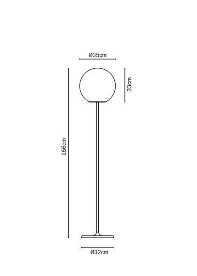 Lampa Podłogowa Fabbian LUMI Sfera F07 C09 01