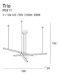 Lampa wisząca MaxLight Trio P0311D