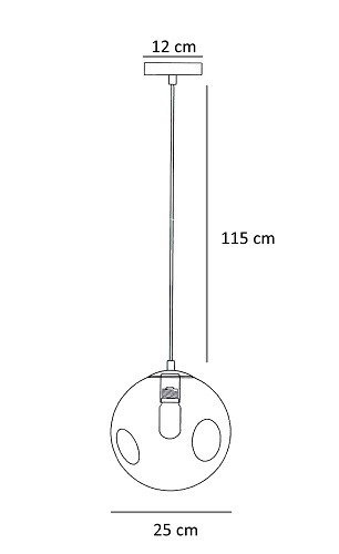 Lampa wisząca Berella Light Migala Clear BL0042