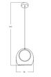 Lampa Wisząca Azzardo Nicole Pendant Amber AZ6197