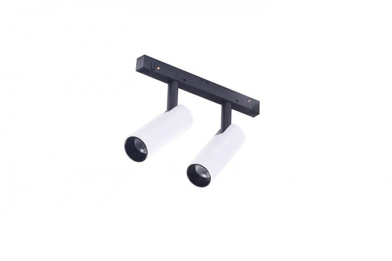 Azzardo ALFA TRACK MAGNETIC Niko 2 Lampa do Szyny Magnetycznej AZ4587 Biało/Czarna 4000K 2x7W