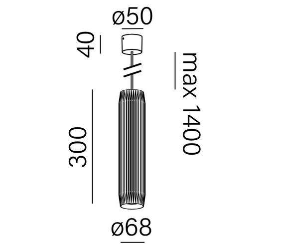 Oprawa wisząca AQForm Triba 59916-M930-WT-00-82