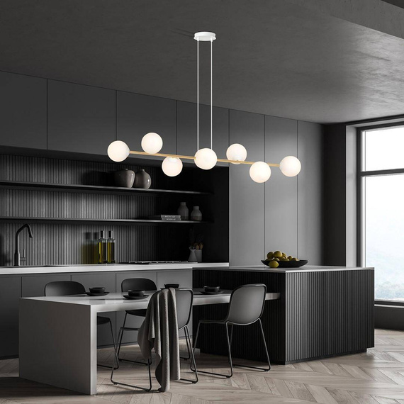 Zwis GRAVITY 8 WH GOLD biały-Złoty (1242/8) - Emibig