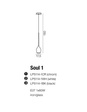 Lampa wisząca Azzardo Soul 1 biała