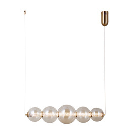 Nowoczesna Lampa wisząca Italux Butero PND-34359-5H-HBR-AMB