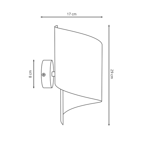 Kinkiet Emibig Spiral Black (1357/1)