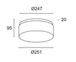 Lampa ścienna LEDS Grok Vetro 05-7387-14-G5