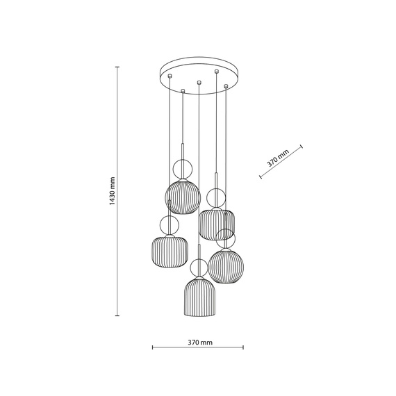 Żyrandol TK Lighting Sophia 11043