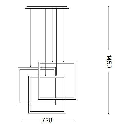 Lampa wisząca Ideal Lux Frame 269375