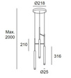 Lampa wisząca LEDS 00-6021-27-27 Circular Grok