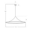 Lampa Wisząca Azzardo Keldan 90 BK AZ5904