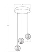 Azzardo Lampa Sufitowa Edem 3 AZ6019 Czarna