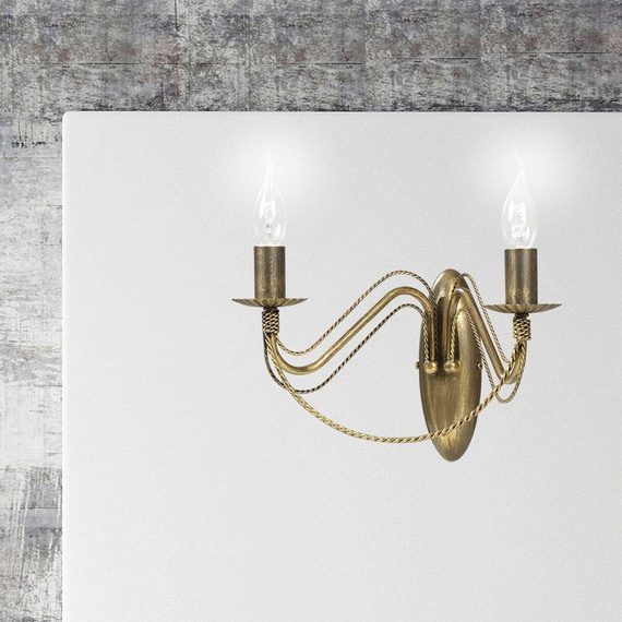 Lampa ścienna TORI K2 GOLD złoty (170/K2) - Emibig