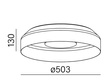 Plafon AQform MAXI RING dot LED natynkowy 47027-M930-DG-PH-12