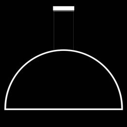 Geometryczny zwis Ramko Demi 66465 120 cm Biała