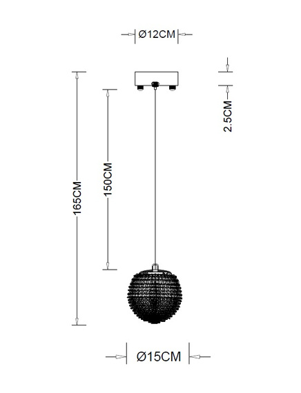 Lampa Wisząca Berella Light Graf 15 złota BL5592