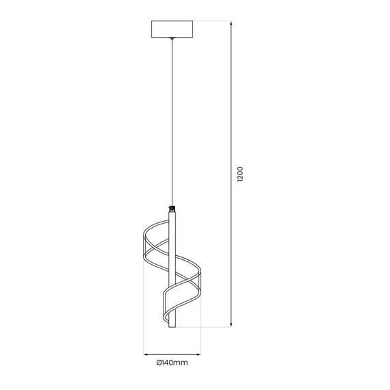Lampa Wisząca Milagro ML1041 Largo 