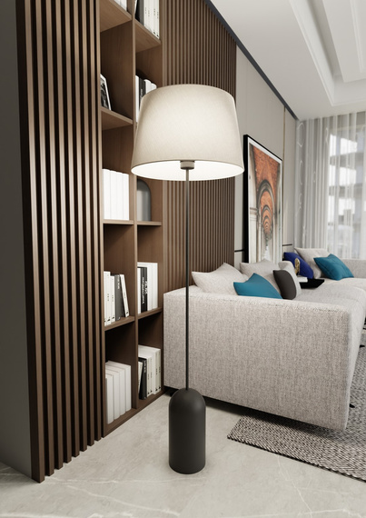 Lampa Podłogowa Emibig Pearl Lp Beige (1419/LP1)