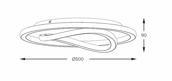 Zuma Line MX3889-1A-3BGT Lampa sufitowa Lens