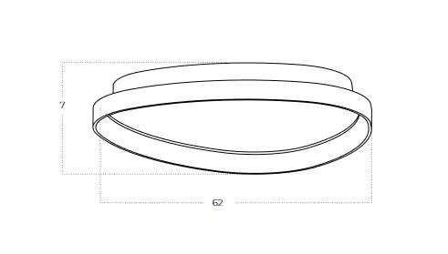 Azzardo Plafon Amanda TOP 60 CCT SWITCH 3-STEP DIMM WH AZ5772