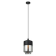 Lampa wisząca Italux Molina MDM-2377/1 BK+SG