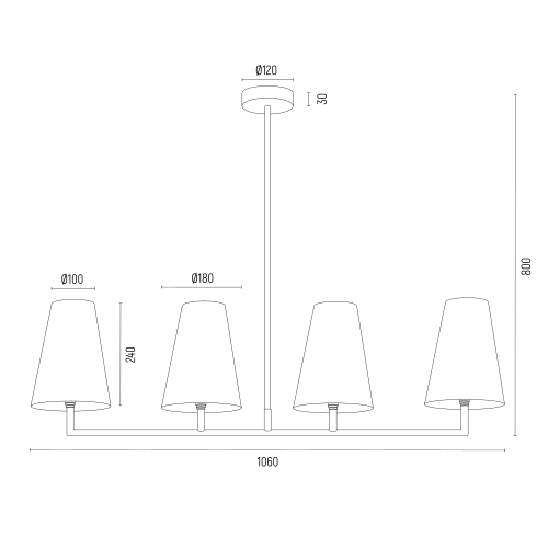 Lampa Wisząca Argon Safiano 1831