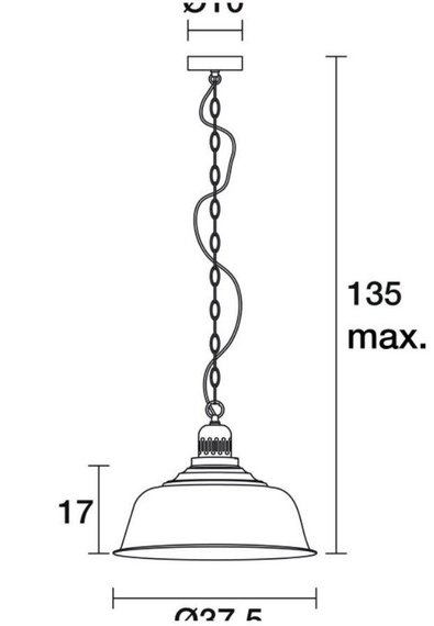 Lampa wisząca Vintage 620A-G05X1A-02 Novolux Exo 