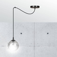 Wisząca lampa GIGI 1 BL GRAFIT czarny (937/1) - Emibig