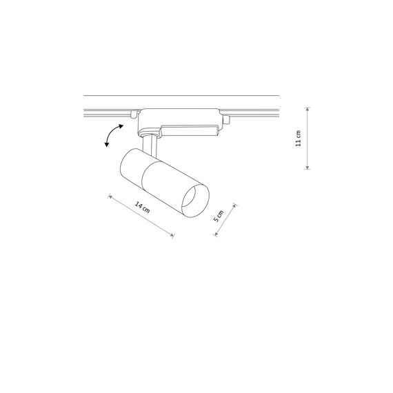Lampa Szynowa Nowodvorski Profile Tinos Led 10W 10373 3000K