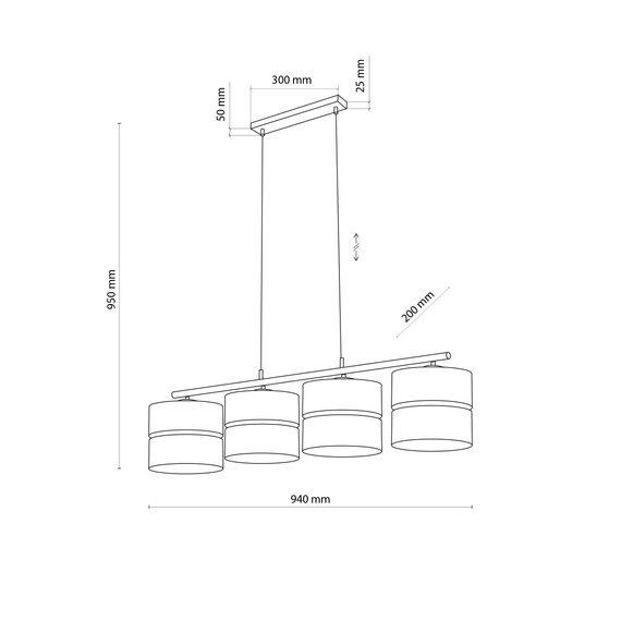 Żyrandol TK Lighting Nicol 4802