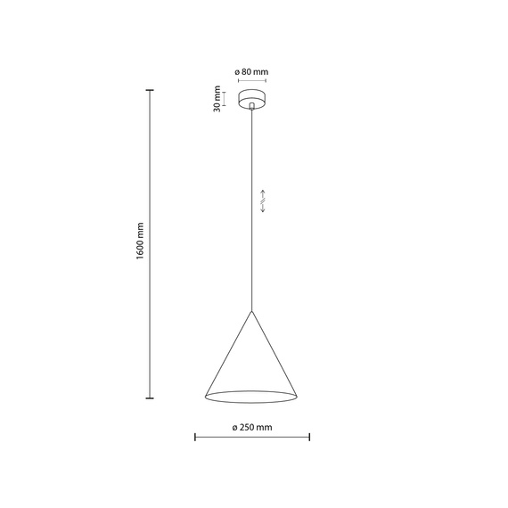 Żyrandol TK Lighting Cono 10008