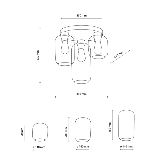 Lampa Sufitowa TK Lighting Marco 3318