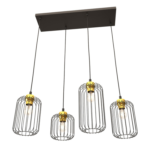 Lampa Wisząca Emibig Vander 4 Bl Gold (1364/4)