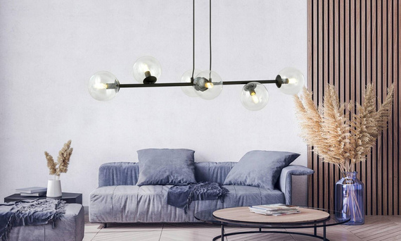 Zwis ROSSI 6 BL TRANSPARENT czarny (874/6) - Emibig