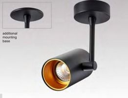 Lampa Ścienna Zuma Line Tori czarno- złoty 20014-BK-N