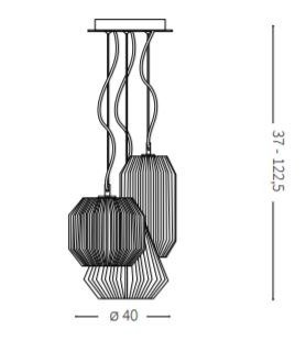 Lampa wisząca Ideal Lux Origami SP3