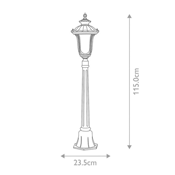 Lampa Stojąca Elstead Chicago CC4-S-BK