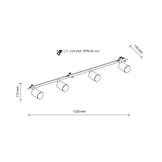 TK Lighting Nex 10805 Plafon