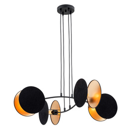 Lampa Wisząca Emibig Motif 4 Black/Gold (1325/4)