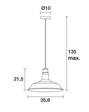 Lampa wisząca Antiq 585A-G05X1A-02 Novolux Exo 