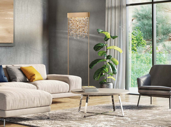 Lampa podłogowa MASIERO Ola STL2 złota