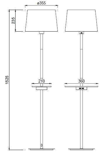 Lampa podłogowa Mantra Nordica II 5465