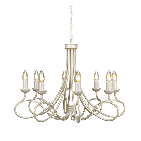 Elstead Lighting Lampa wisząca Olivia OV8-IVORY-GOLD