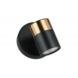 Italux Lampa ścienna Elice WL-58892-1-BK-BRO