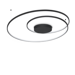 Lampa Sufitowa Ideal Lux Oz Pl D100 On-off Nero 3000k 364995