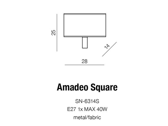 Oprawa ścienna Azzardo Amadeo SN-6314S