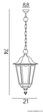Lampa Wisząca SU-MA Retro Midi K 1018/1/M