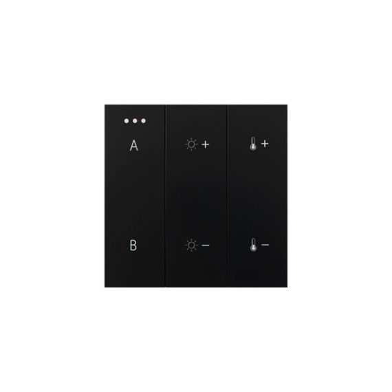 Włącznik ścienny SWITCH PANEL REMOTE CONTROL 2-GROUP BLUETOOTH Azzardo AZ5209 Czarny