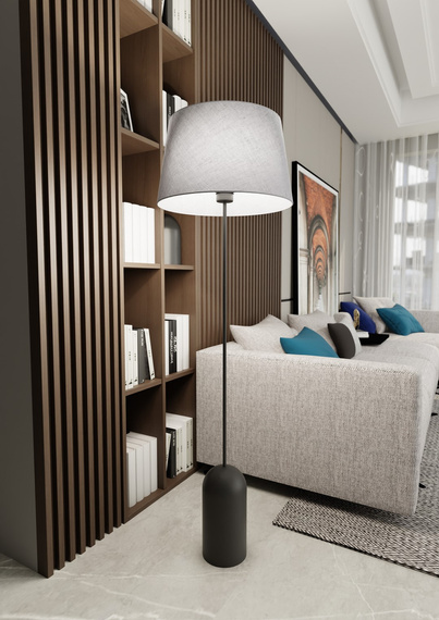 Emibig Pearl Lp Gray (1420/LP1) Lampa Stojąca